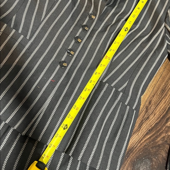 Escada gray and White Pinstripe Two-Piece Pantsuit - Picture 5 of 12